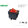 Dubka Double Black Squre Rocker Switch